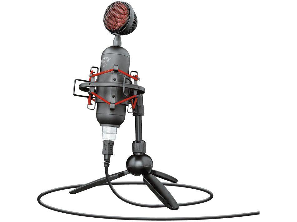 Microfone Condensador Profissional Streaming Trust - Buzz GXT 244 USB