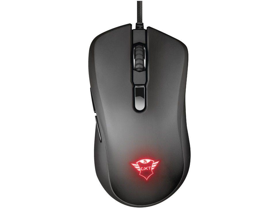 Mouse Gamer RGB Trust Óptico 6400DPI - 6 Botões GXT 930 Jacx