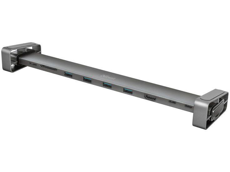 Adaptador USB Multiportas 10 em 1 HDMI - 10cm Trust Dalyx 23417