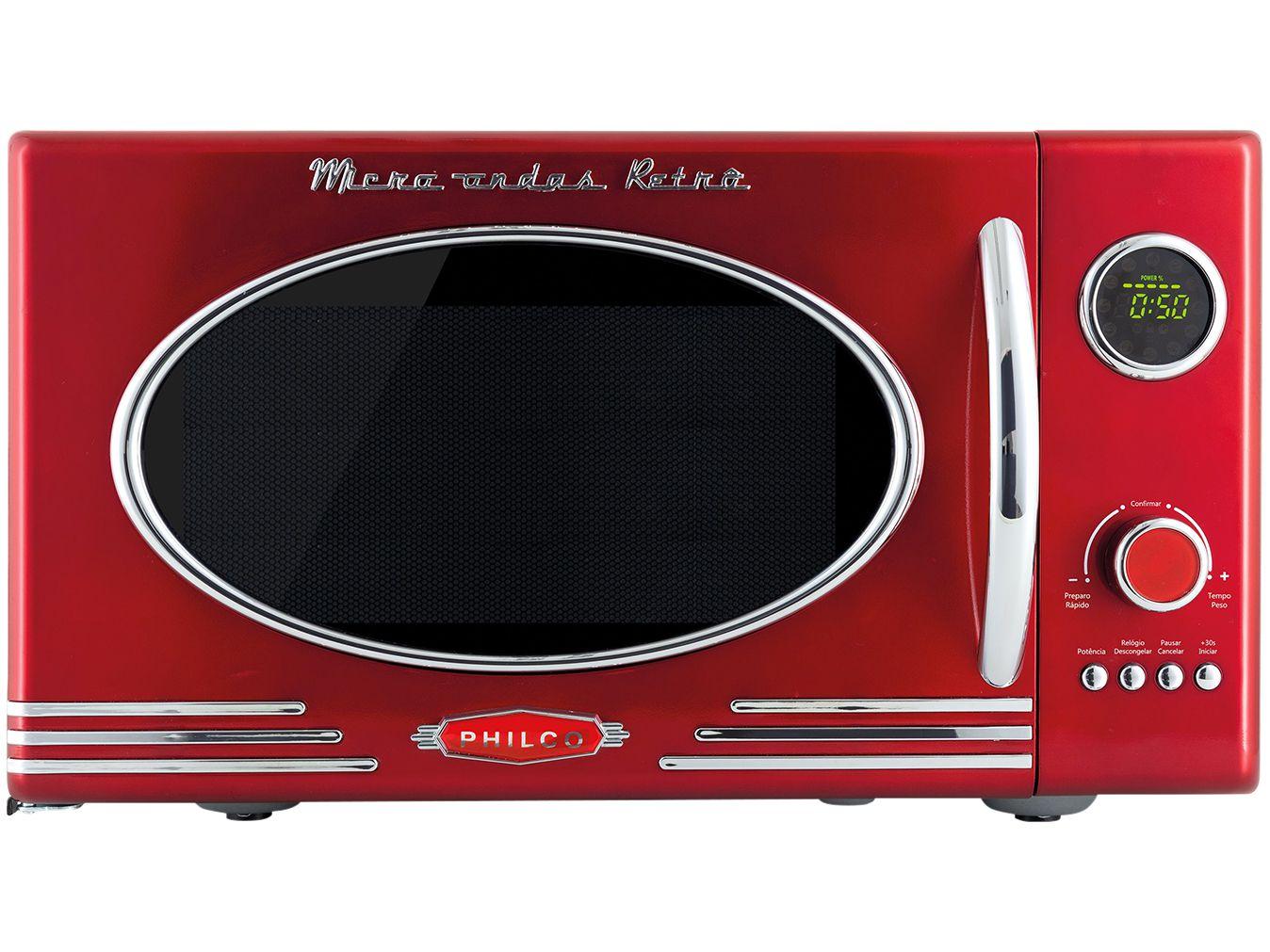 Micro-ondas Philco 26L Retrô - PMR26V Vermelho