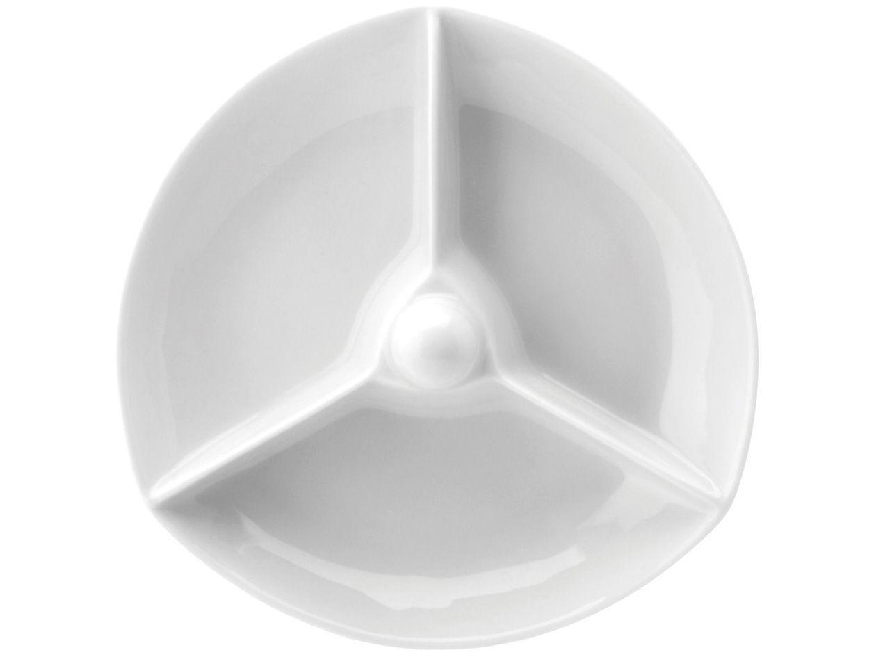 Petisqueira Porcelana Redonda Schmidt - 3 Divisões
