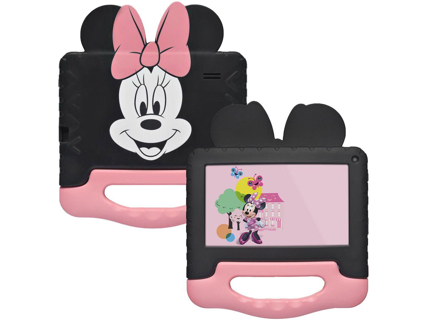 Tablet Infantil Multilaser Minnie Mouse com Case - 7" Wi-Fi Android 8.1 Quad-Core Selfie 1.3MP