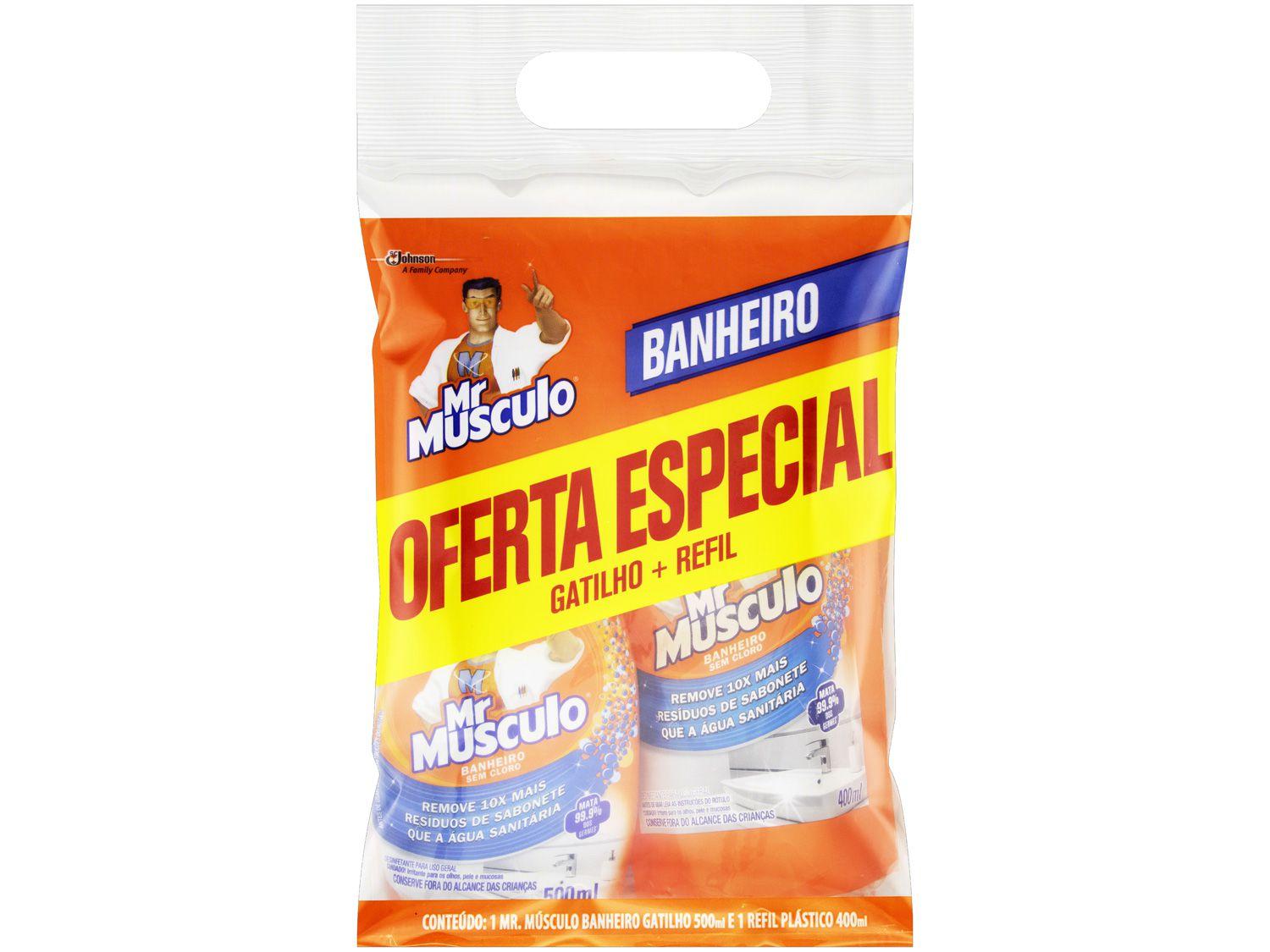 Desinfetante Mr Músculo Banheiro Original - com Refil