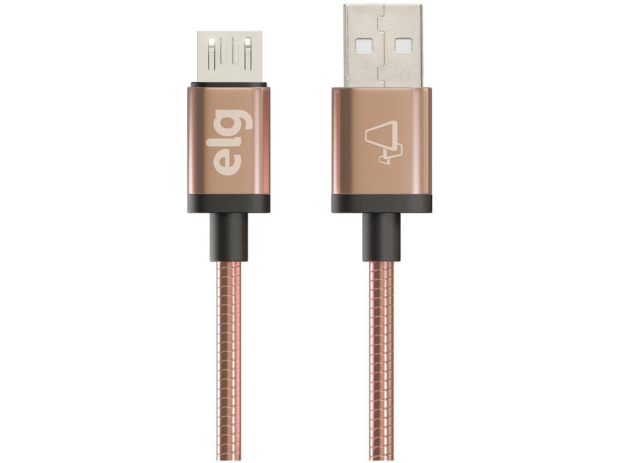 Cabo Micro USB 1m ELG Inox - INX510GD