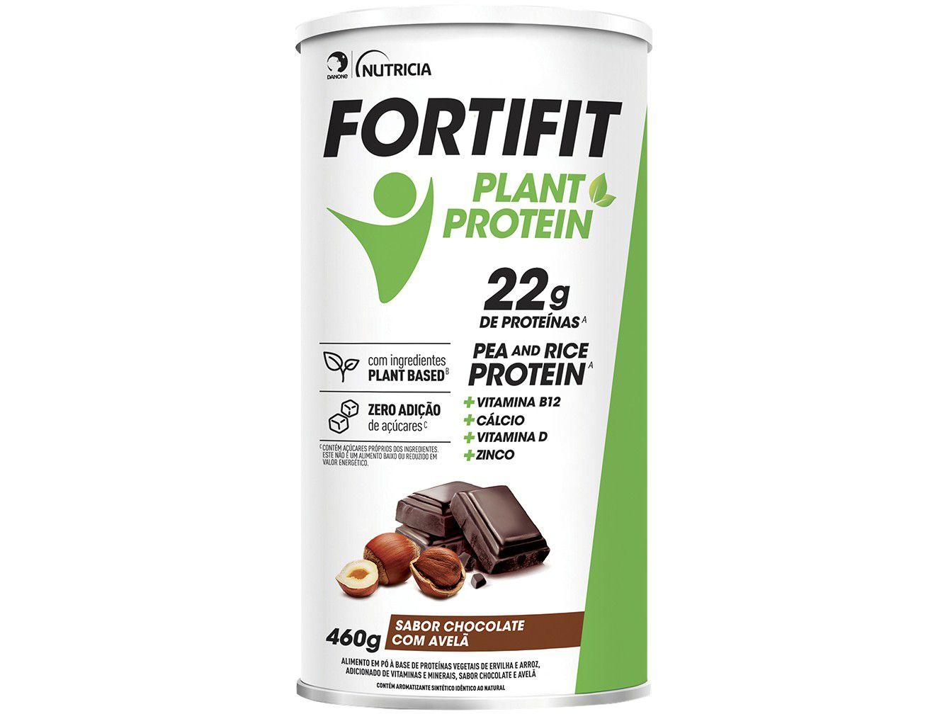Suplemento Alimentar Adulto Fortifit Plant Protein - Chocolate com Avelã Diet 460g