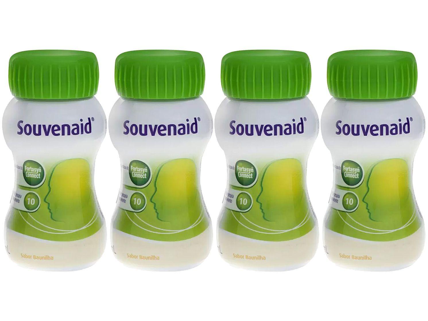 Suplemento Alimentar Adulto Souvenaid Baunilha - 125ml 4 Unidades