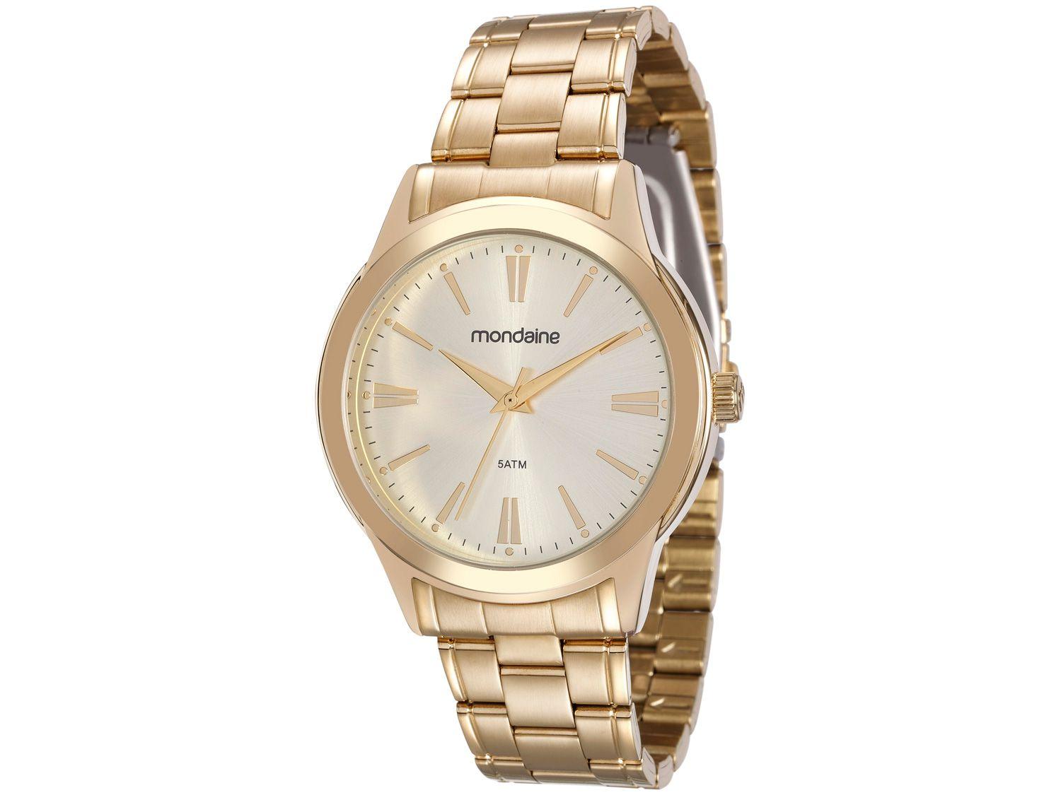 Relógio Feminino Analógico Mondaine - 83342LPMVDE1 Dourado
