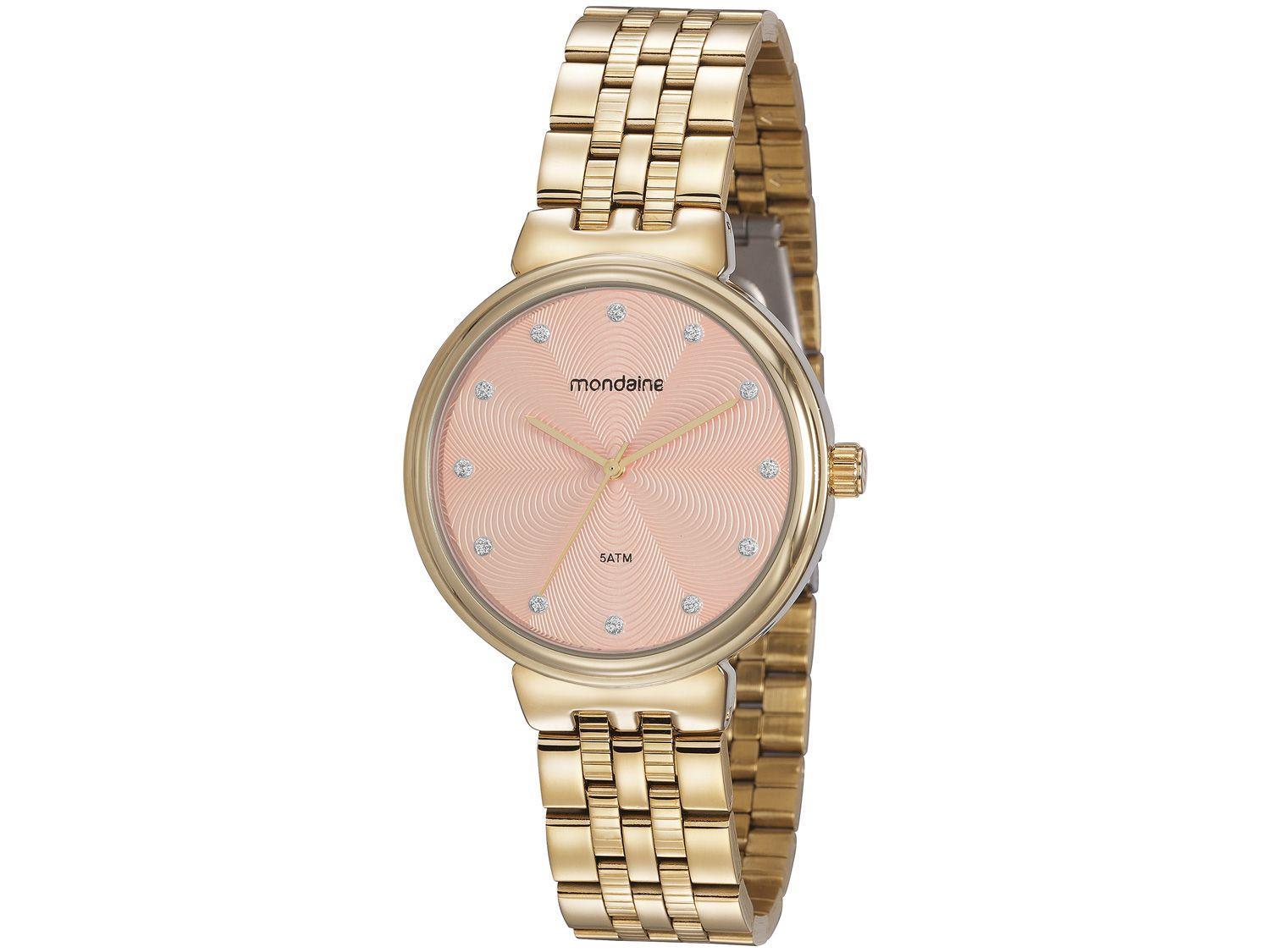 Relógio Feminino Analógico Mondaine - 99462LPMVDE2 Dourado