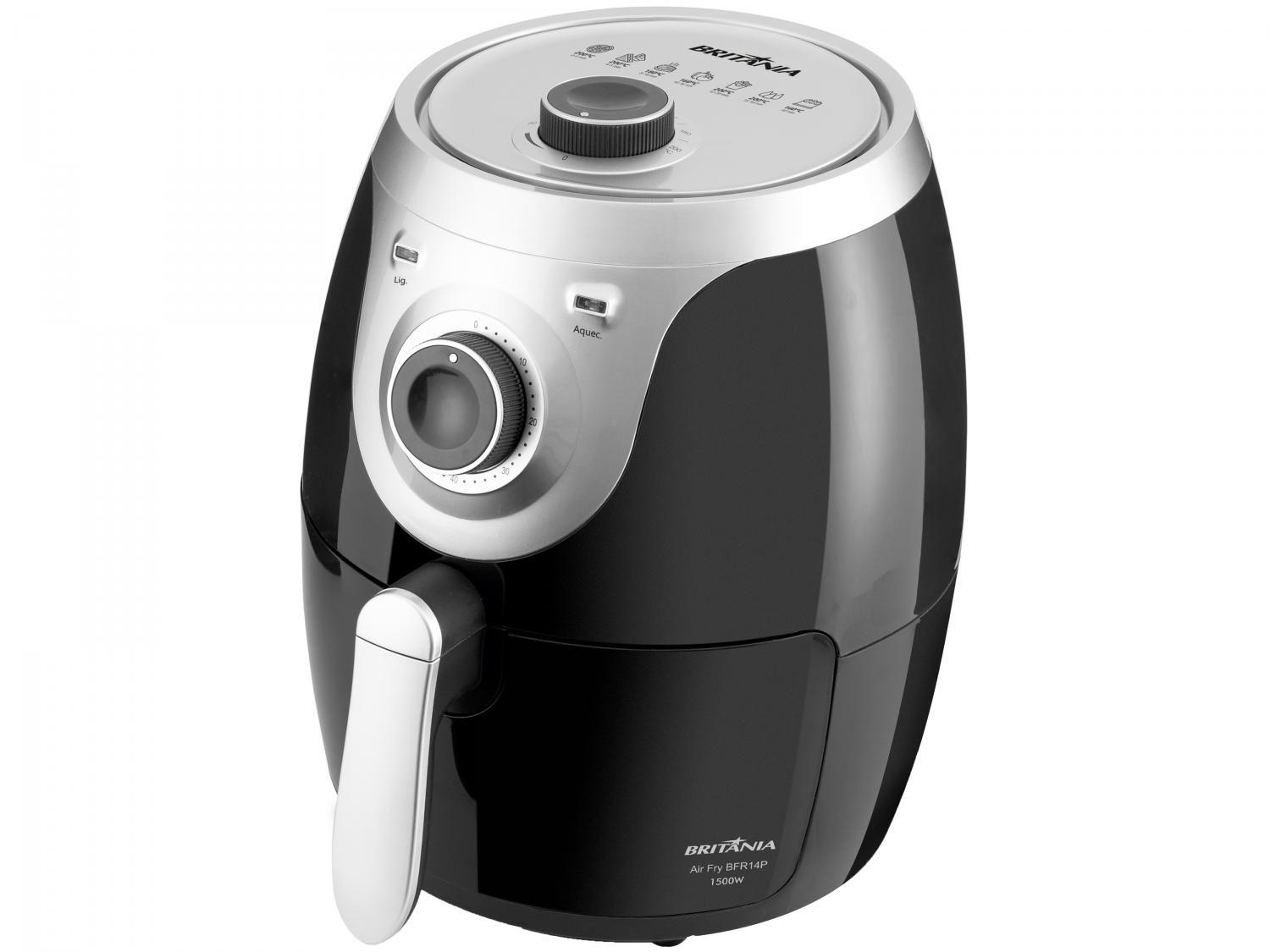 Fritadeira Elétrica sem Óleo/Air Fryer Britânia - BFR14P Preto 4,2L com Timer