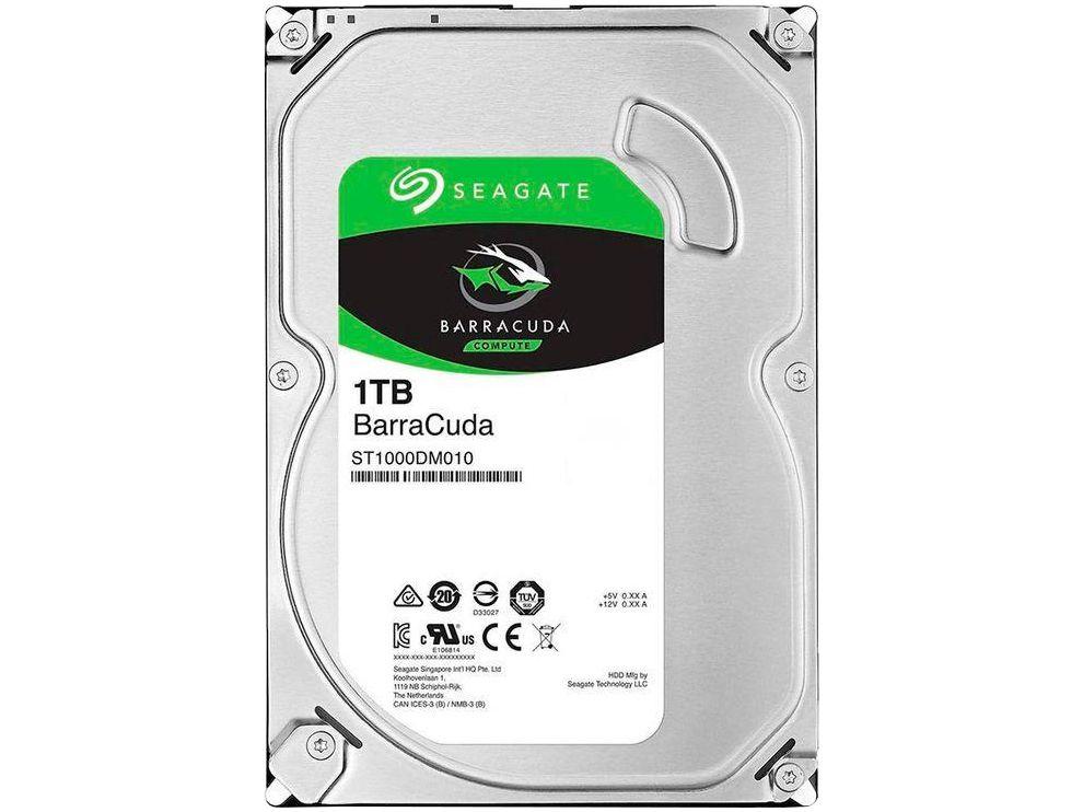 HD 1TB Seagate BarraCuda SATA 3,5" - 5400 RPM ST1000DM010