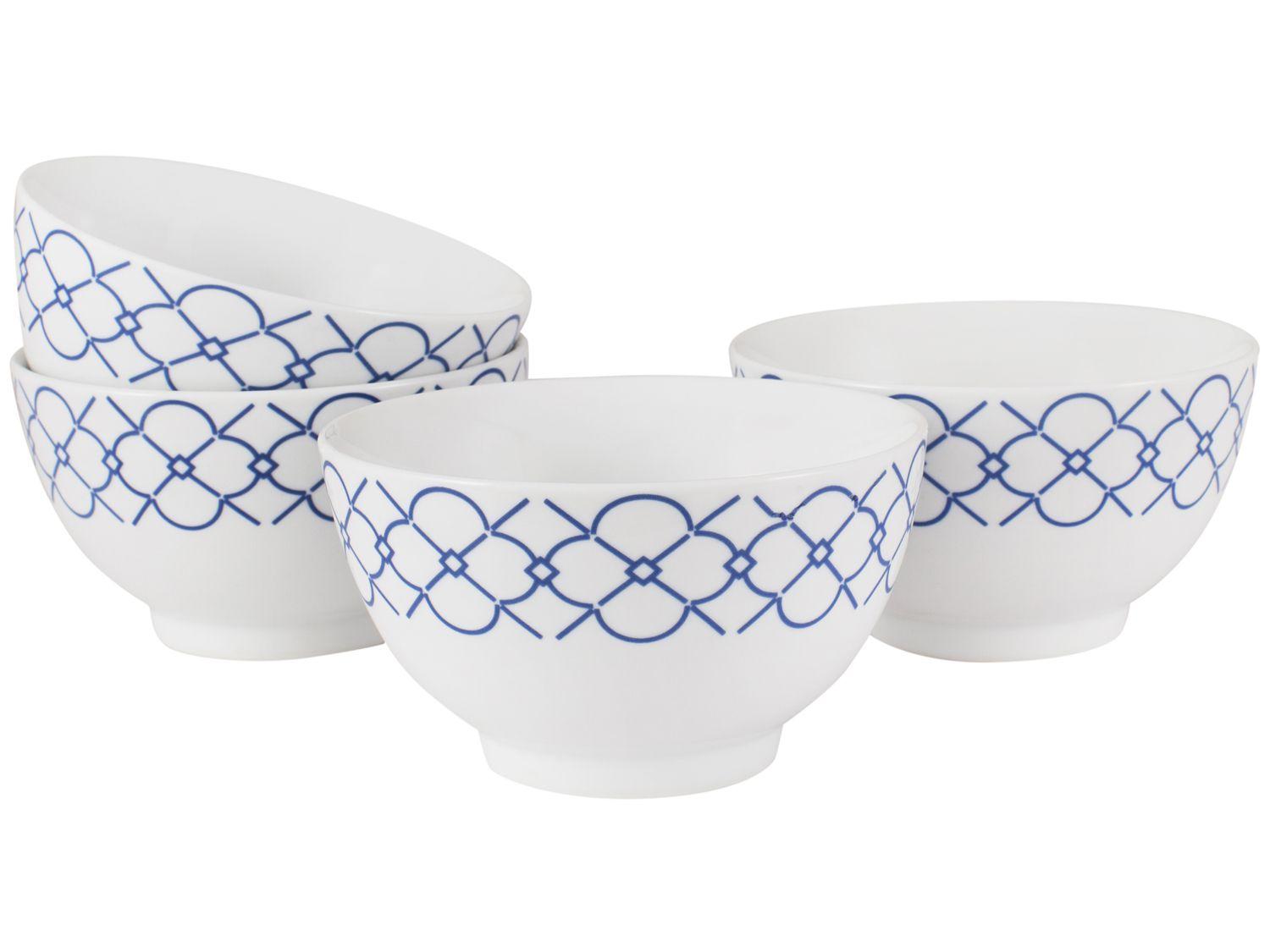 Conjunto de Bowls de Porcelana 4 Peças - Schmidt Mosaico