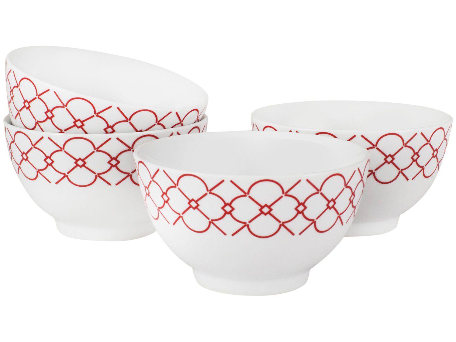 Conjunto de Bowls de Porcelana 4 Peças - Schmidt Mosaico