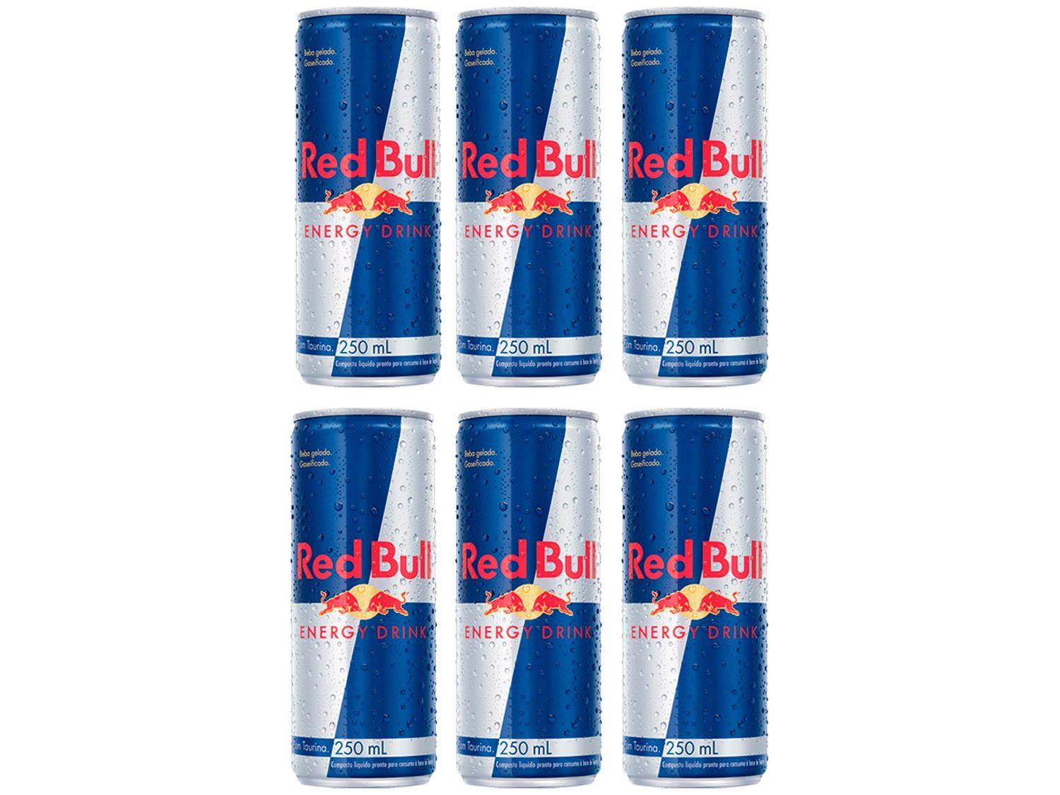 Bebida Energética Red Bull Energy Drink 250ml - 6 Unidades