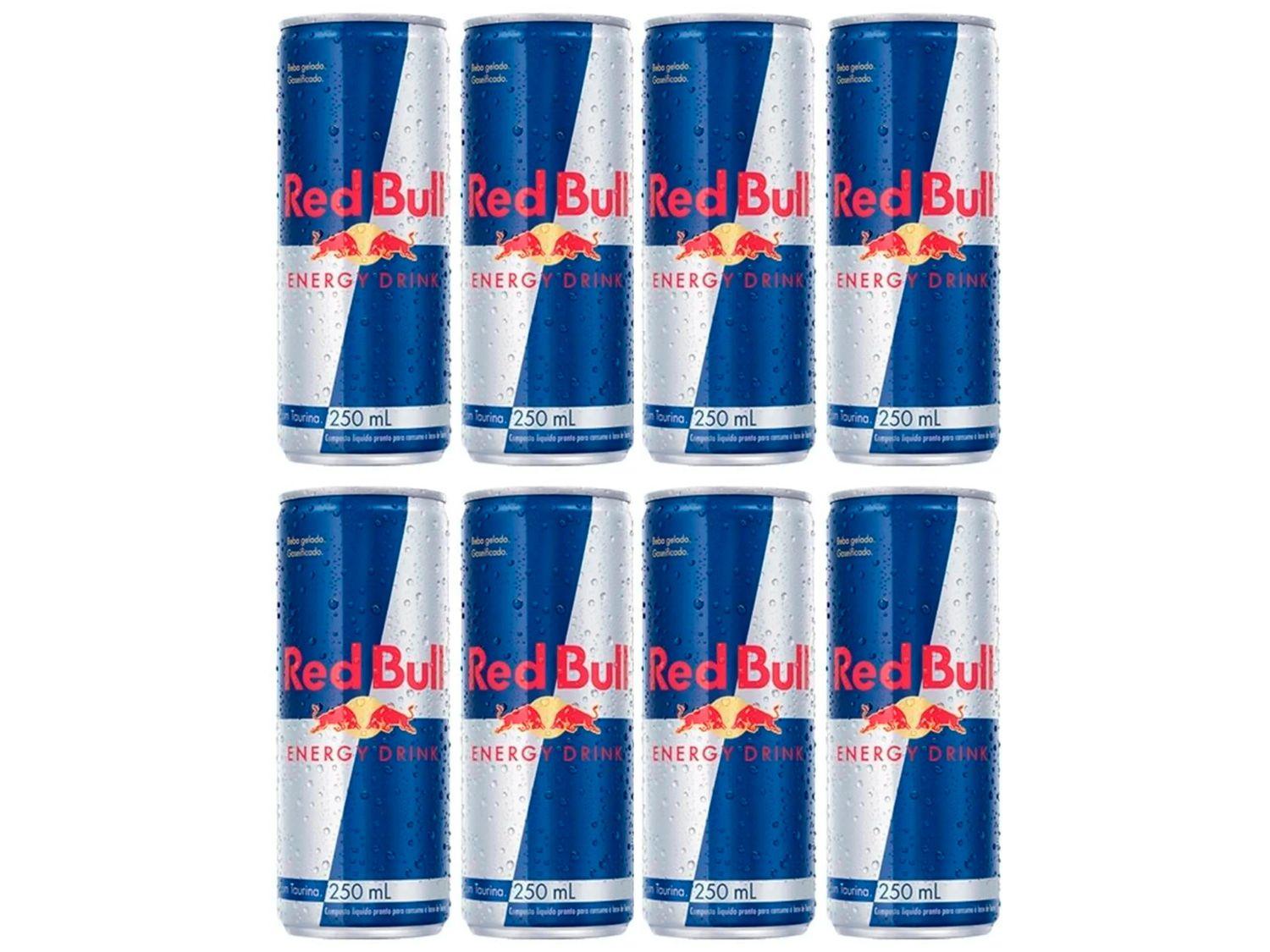 Bebida Energética Red Bull Energy Drink 250ml - 8 Unidades