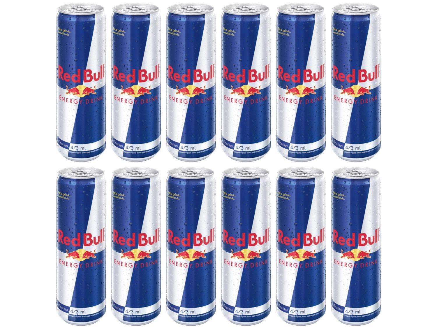 Bebida Energética Red Bull Energy Drink 473ml - 12 Unidades
