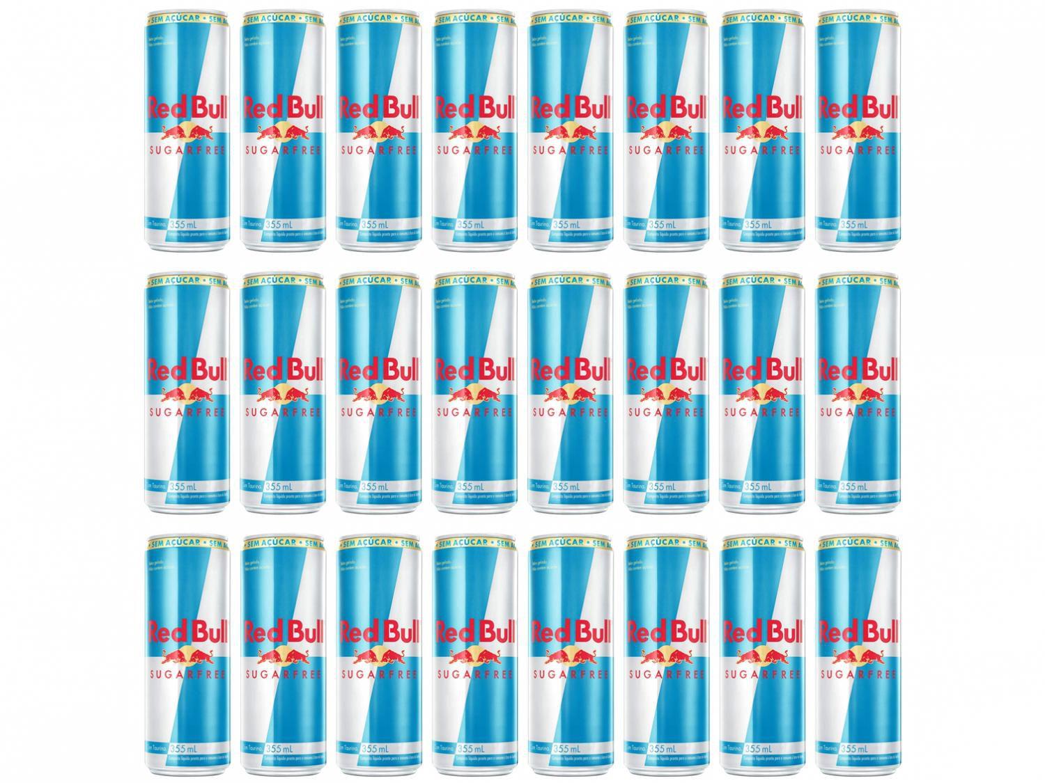 Bebida Energética Red Bull Sugarfree Zero Açúcar - 355ml 24 Unidades