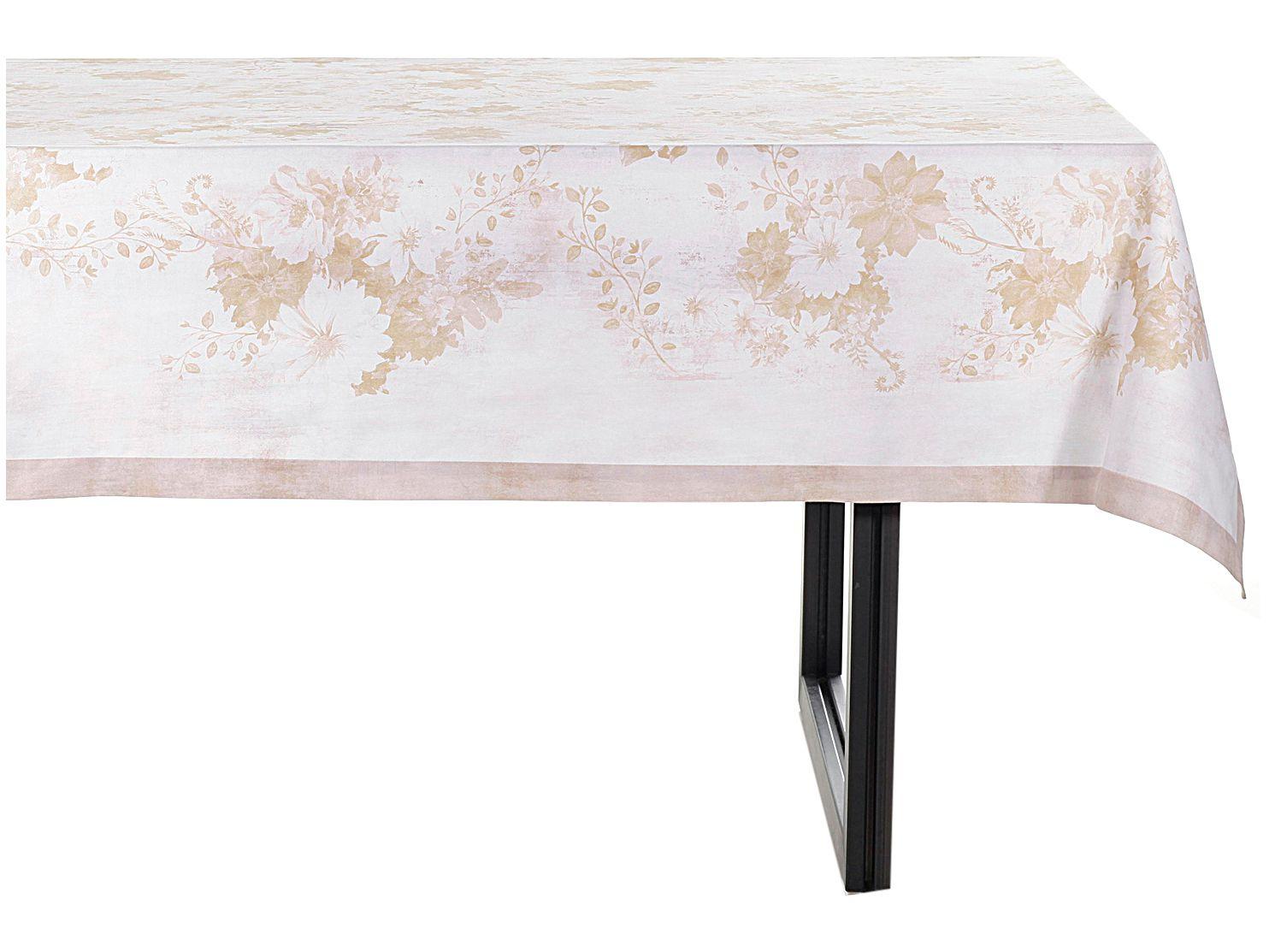 Toalha de Mesa Quadrada Buddmeyer - Impermeável Amarelo Ocre 180x180cm Granthan