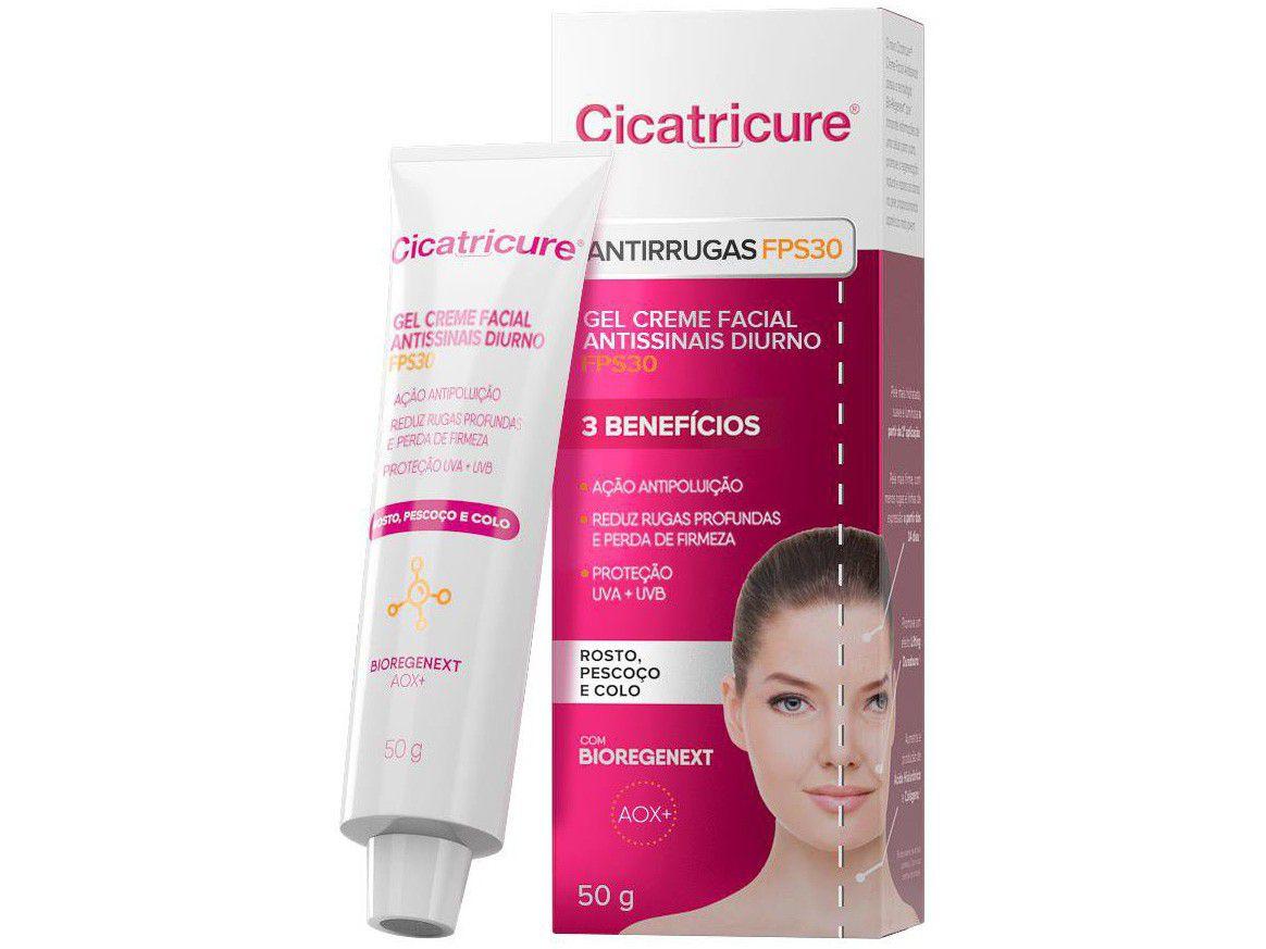 Gel Antissinais Facial Cicatricure Antirrugas - Diurno FPS 30 50g