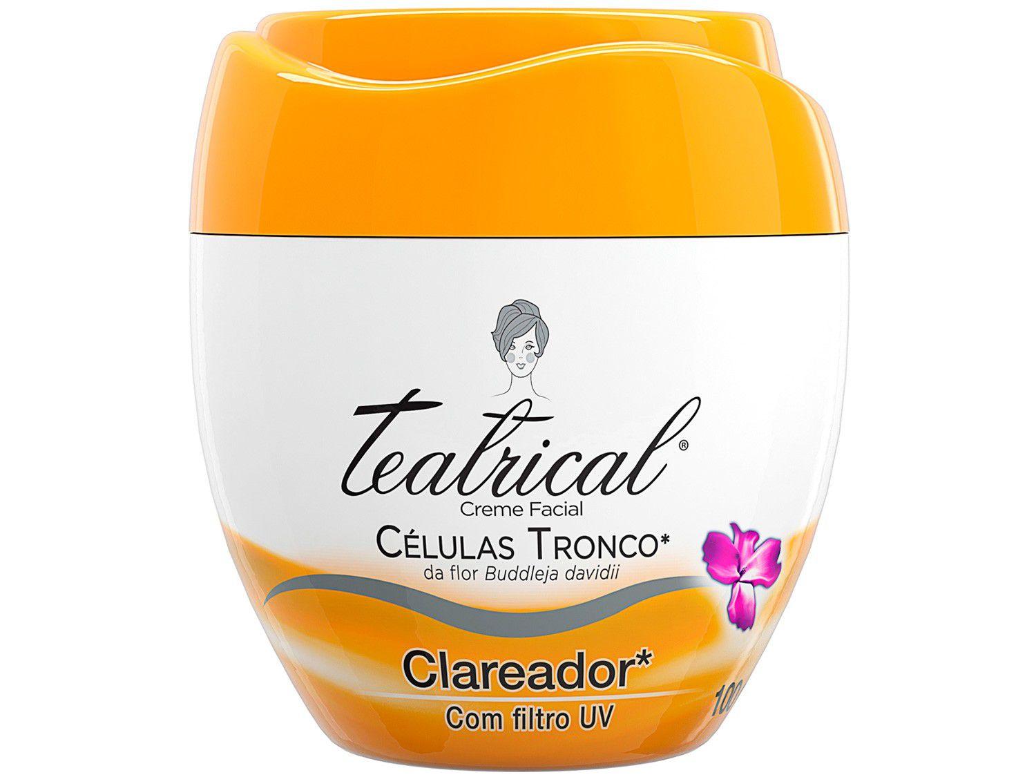 Creme Clareador Facial Teatrical Células Tronco - 100g