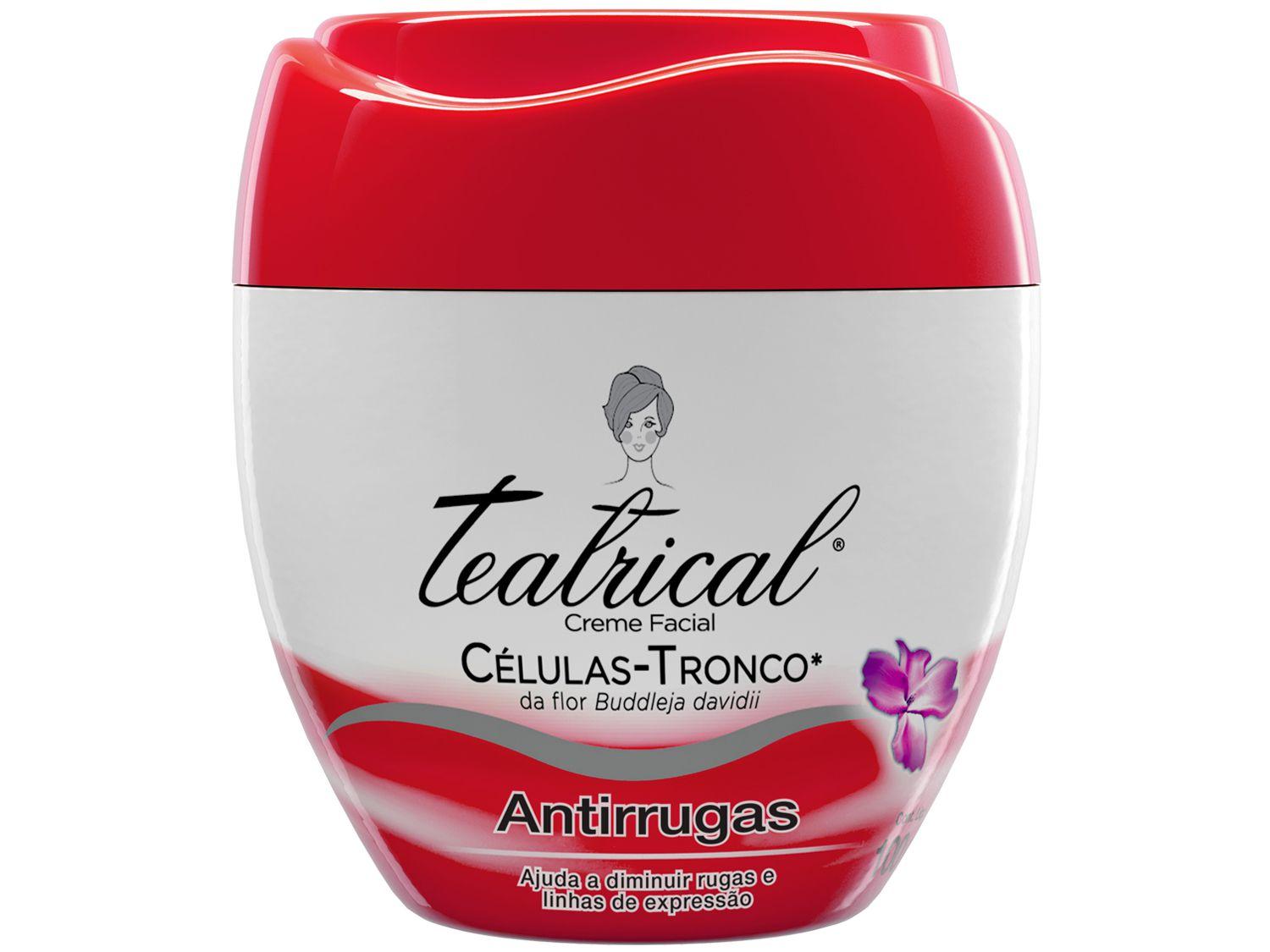 Creme Antissinais Facial Teatrical Antirrugas - 100g
