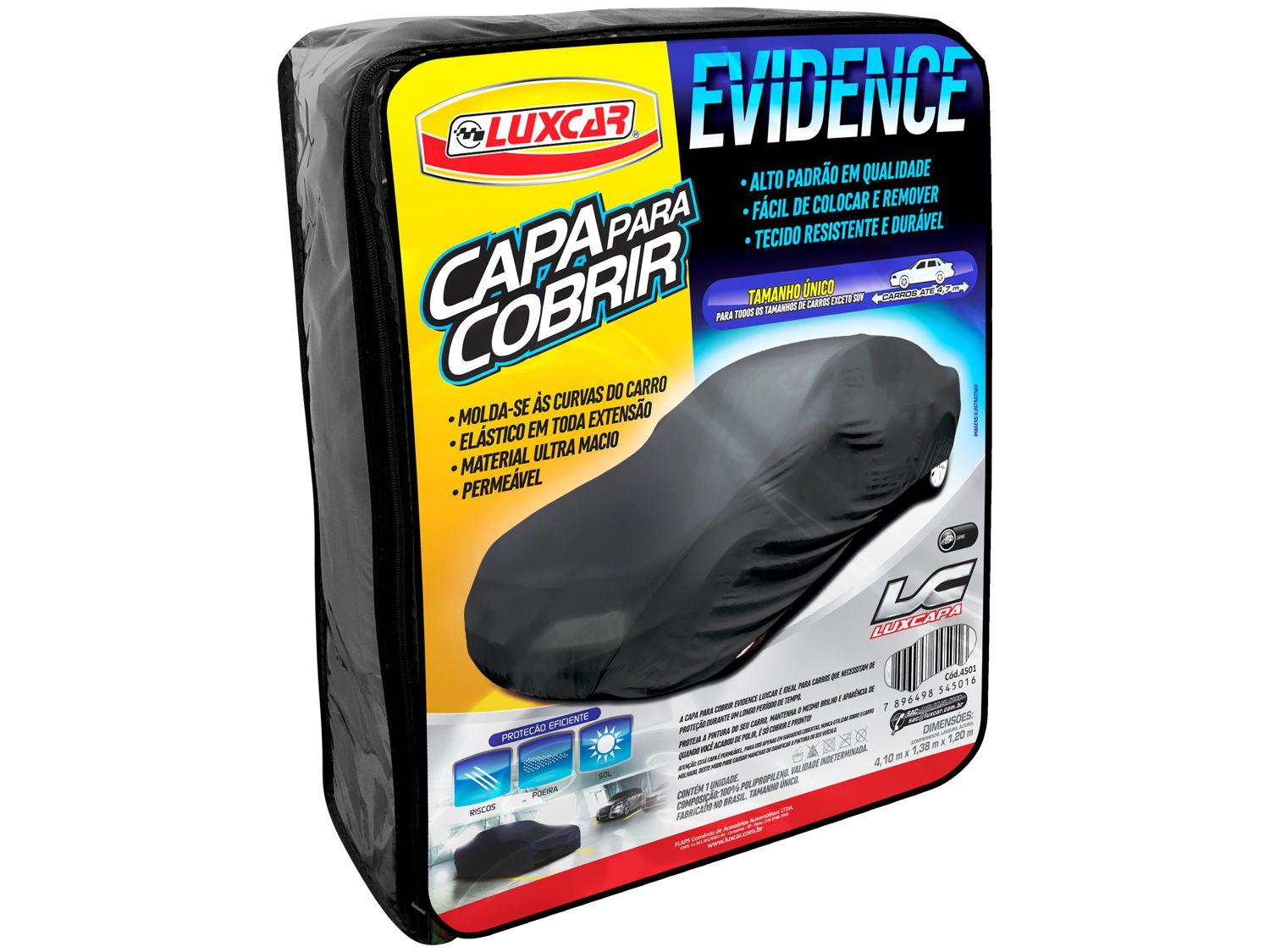 Capa para Carro Tamanho Único Luxcar Evidence - Preta