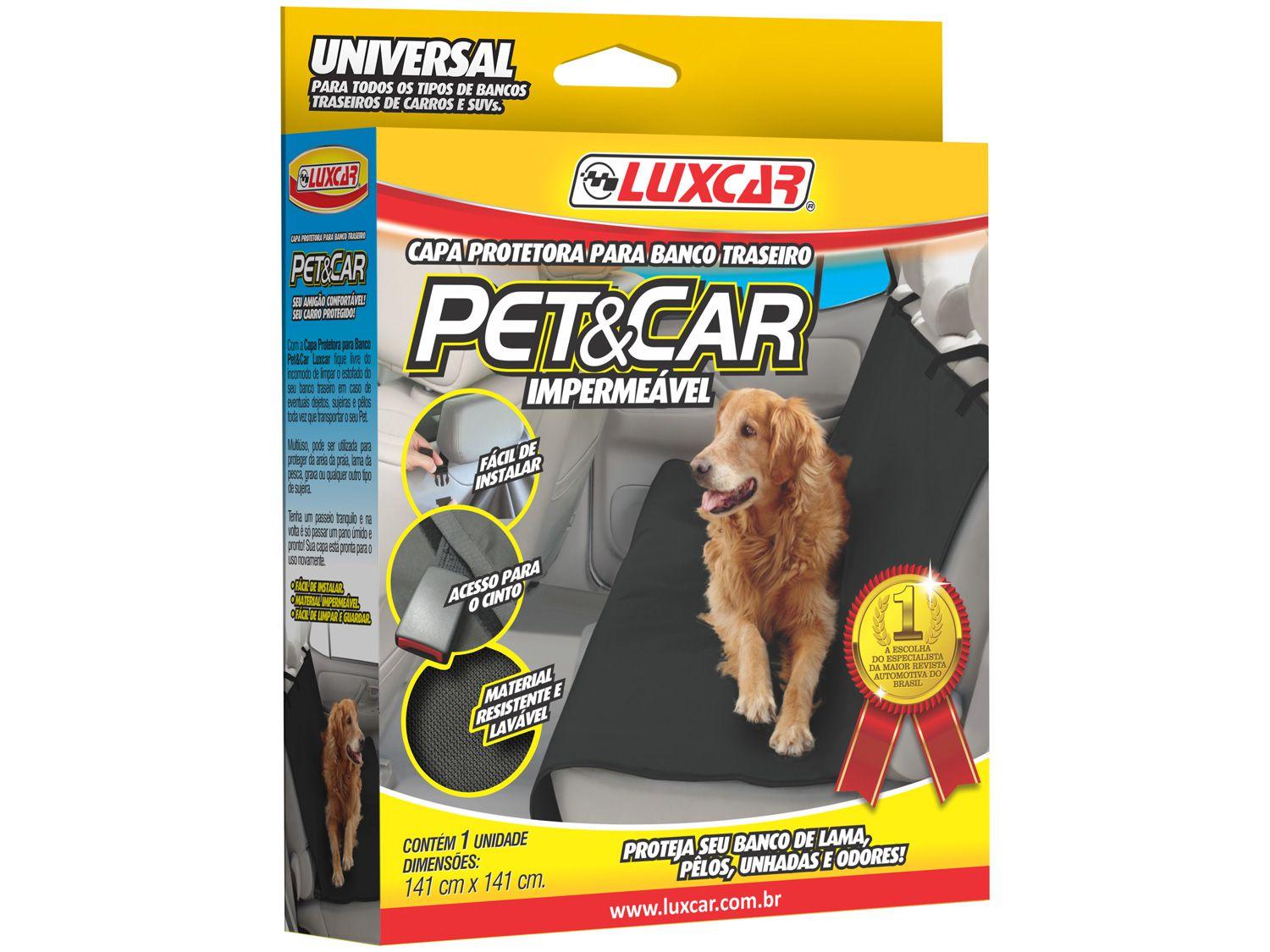 Capa para Banco Automotivo Universal Impermeável - Luxcar PetCar Preto