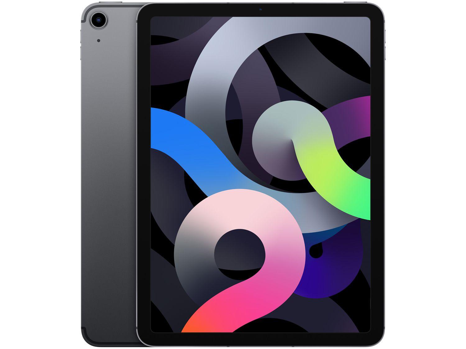 iPad Air Tela 10,9" 4ª Geração Apple - Wi-Fi + Cellular 64GB Cinza-espacial