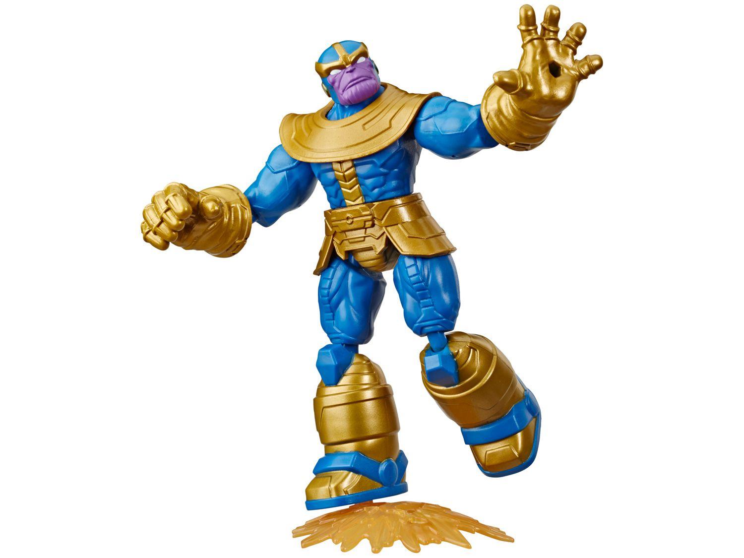 Boneco Thanos Marvel Vingadores Bend and Flex - 22,8cm com Acessórios Hasbro