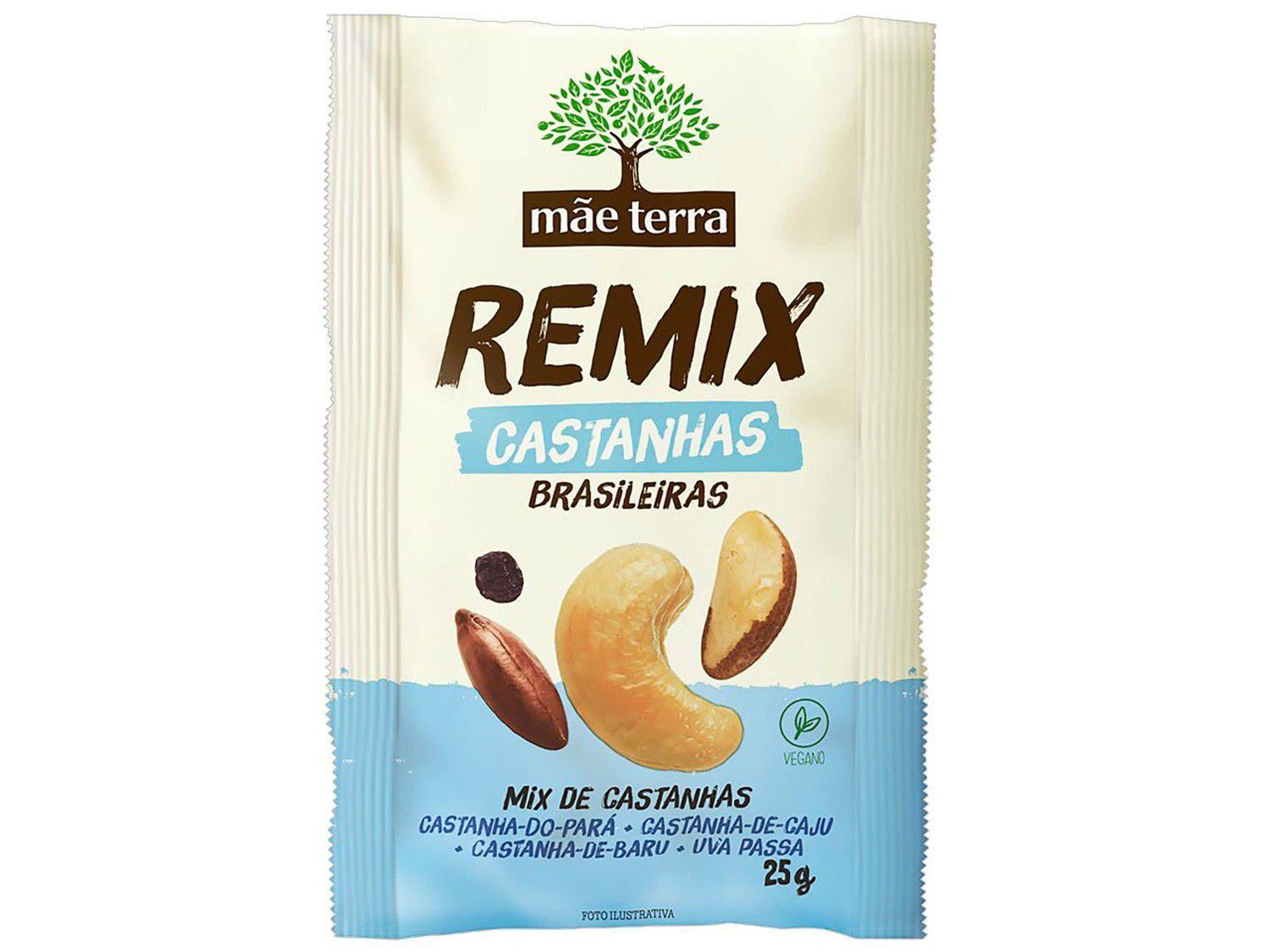 Mix de Castanhas Mãe Terra Remix - Castanhas Brasileiras 25g