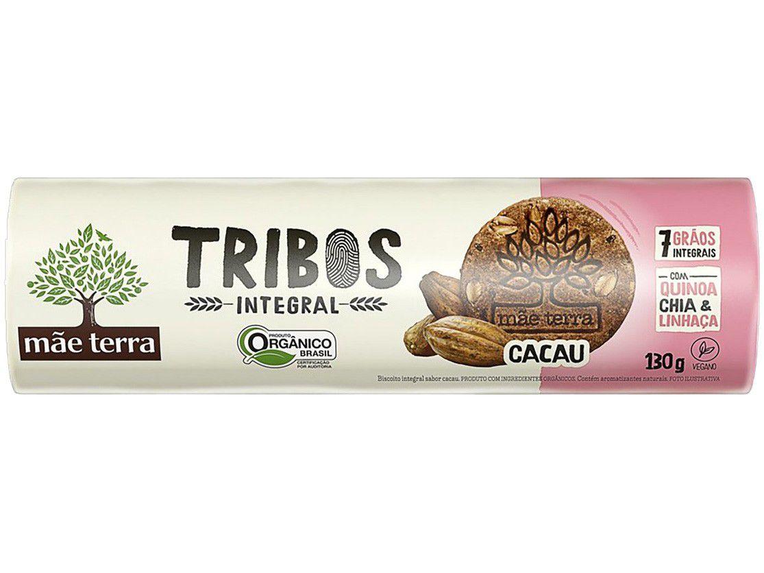 Biscoito Cacau Integral Vegano Tribos Mãe Terra - 130g