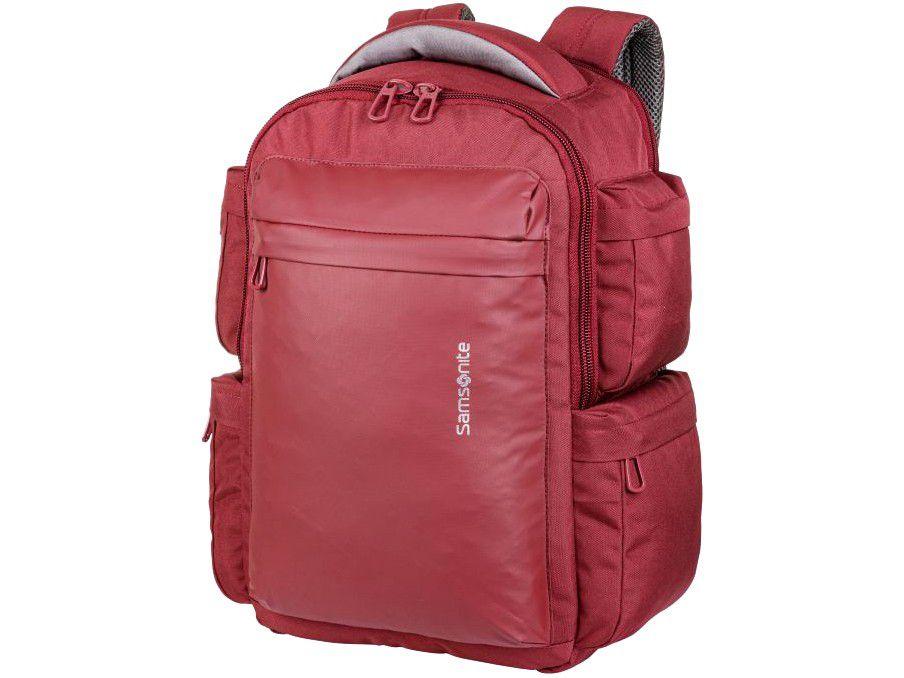 Mochila Casual para Notebook até 15,4" Unissex - Samsonite Elevation Data Vermelha