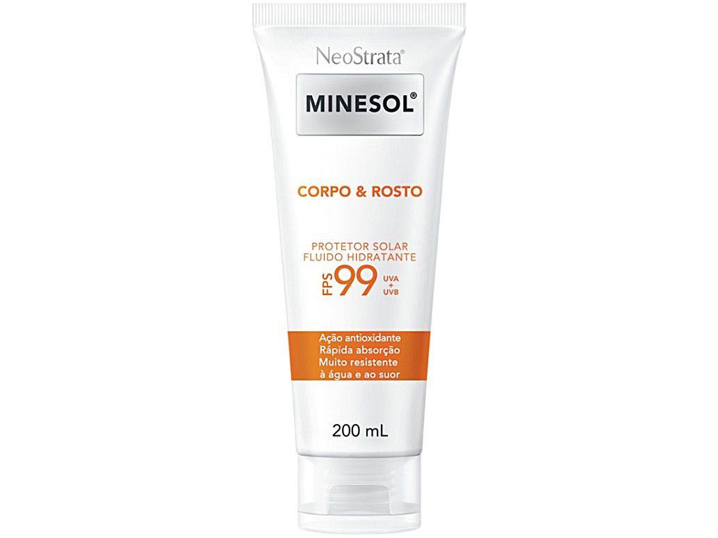 Protetor Solar Facial e Corporal Minesol FPS 99 - Corpo & Rosto 200ml
