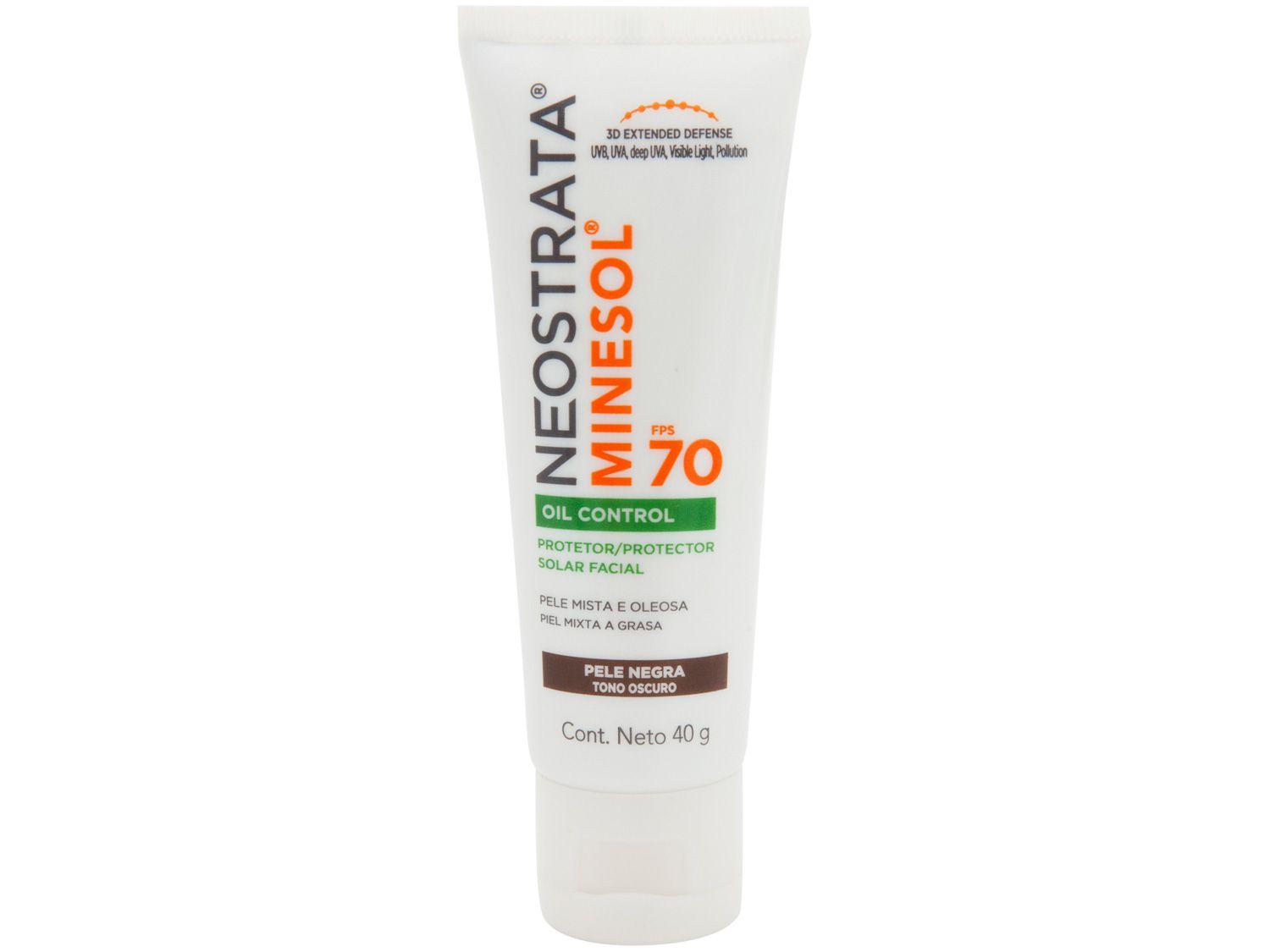 Protetor Solar Facial Neostrata FPS 70 Pele Negra - Oil Control Minesol 40g