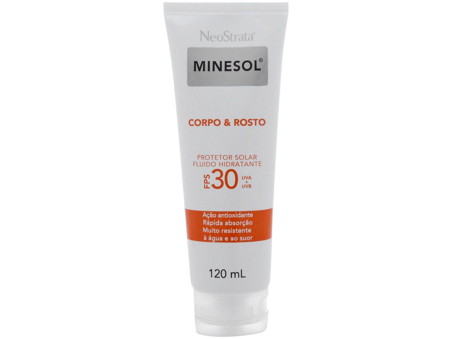 Protetor Solar Facial e Corporal Minesol FPS 30 - Corpo & Rosto 120ml