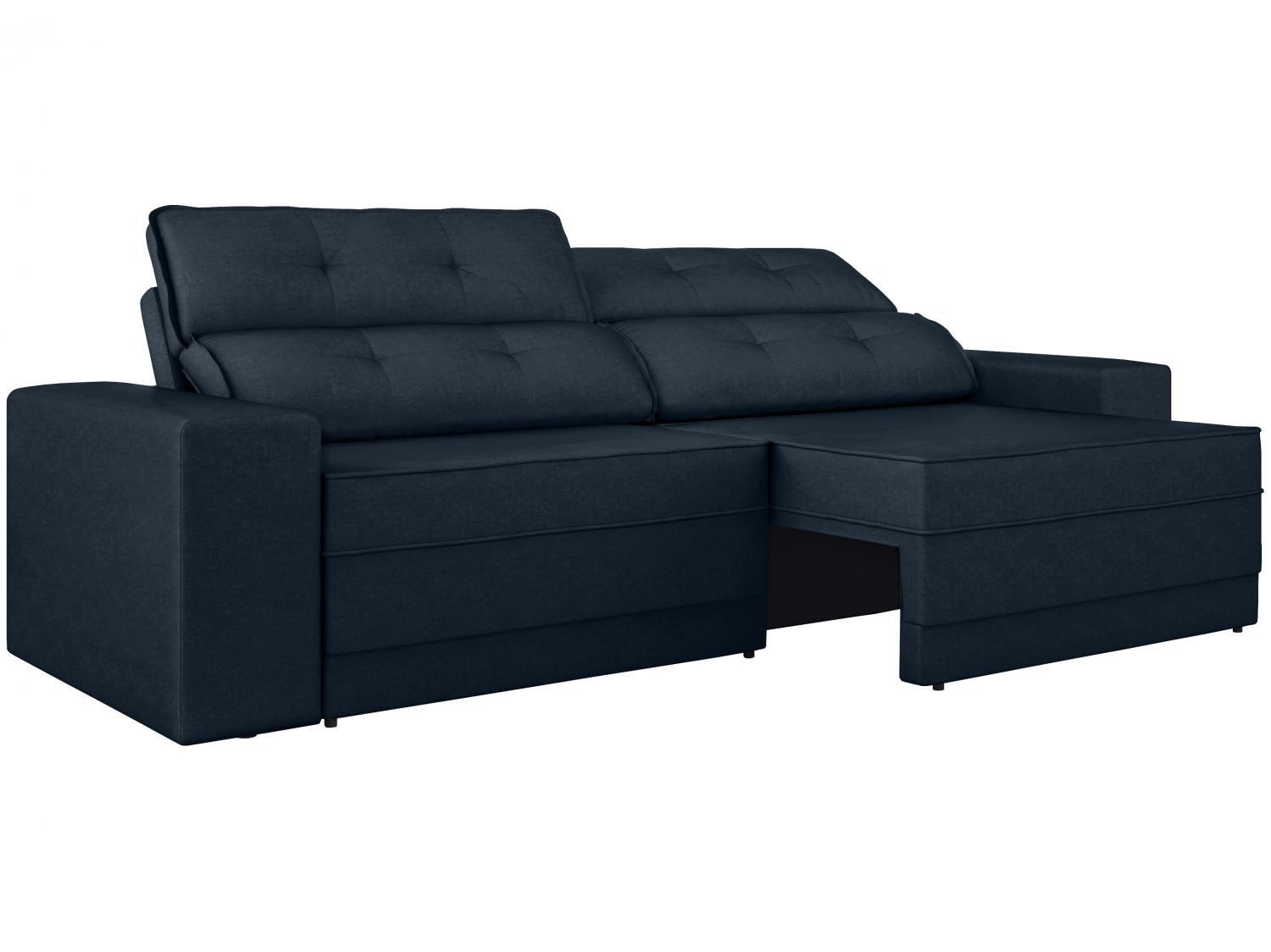 Sofá Retrátil Reclinável 5 Lugares Velosuede Leon - Next Sofás