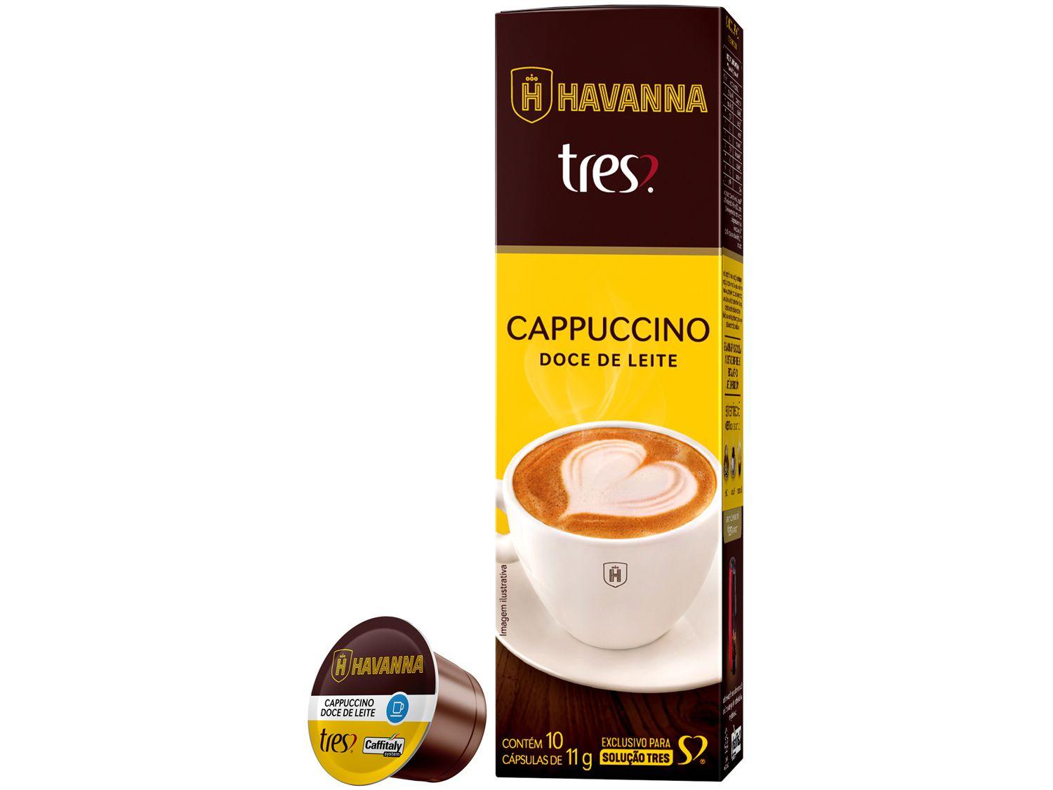 Cápsula Cappuccino Doce de Leite Havanna TRES - 3 Corações 10 Unidades