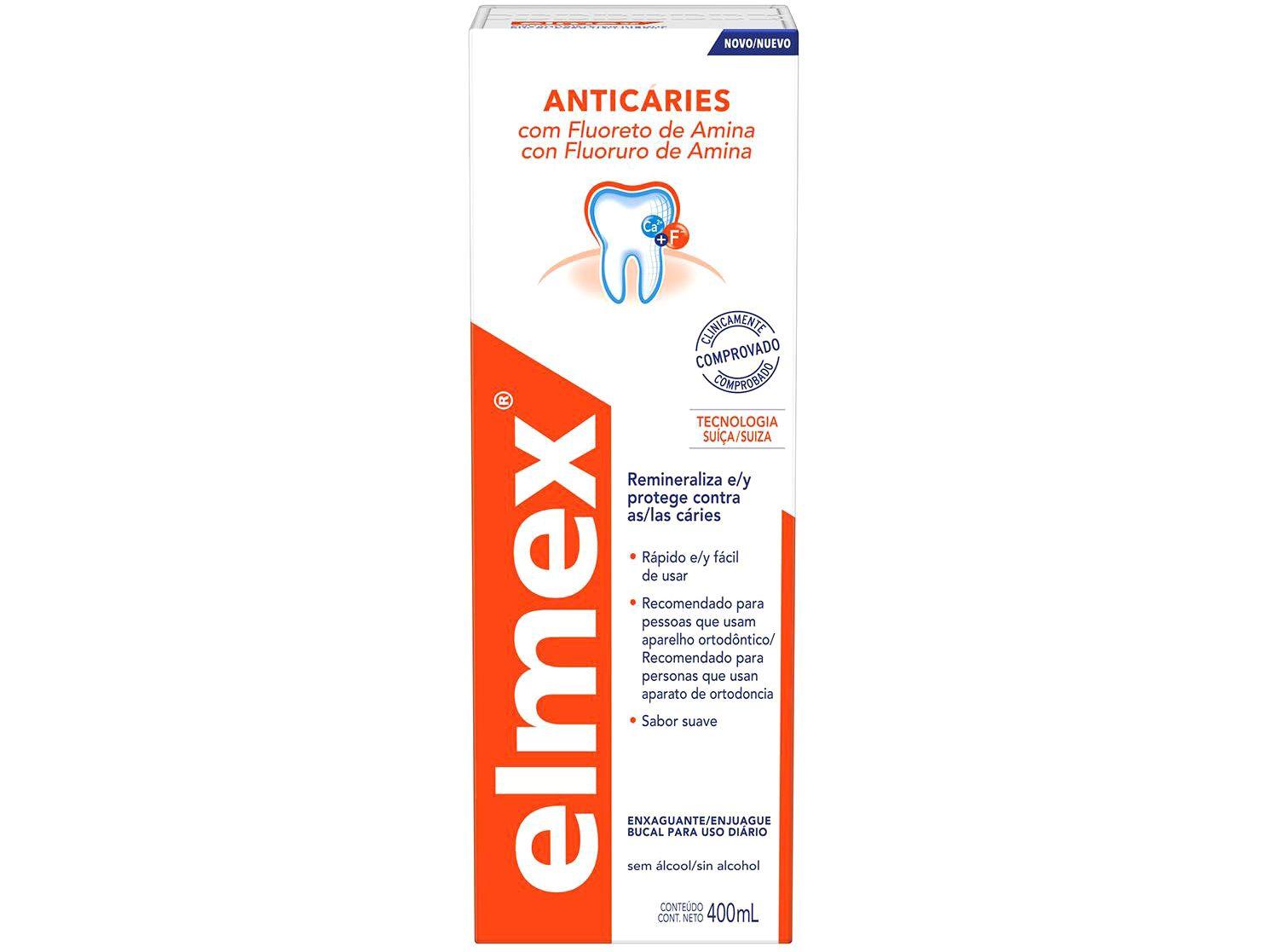 Enxaguante Bucal Elmex sem Álcool Anticáries - 400ml