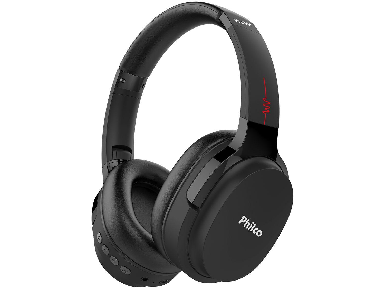 Headphone Bluetooth Philco Wave PFO01BTP com Microfone Preto