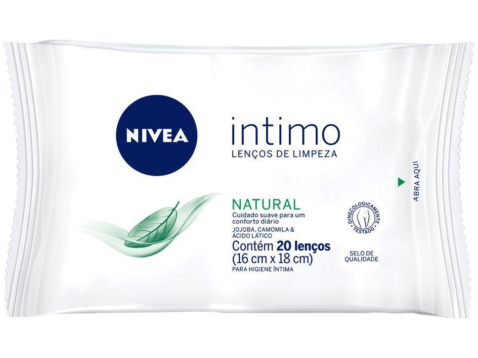 Lenço Umedecido Nivea Natural - 20 Unidades