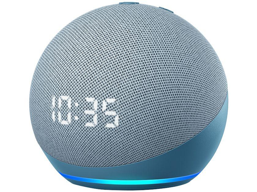 Echo Dot 4ª Geração com Relógio com Alexa - Amazon
