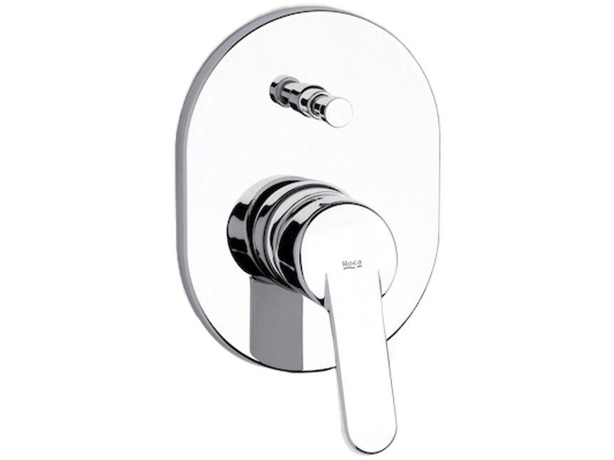 Misturador para Banheira e Chuveiro Monocomando - Roca de Parede Victoria-N