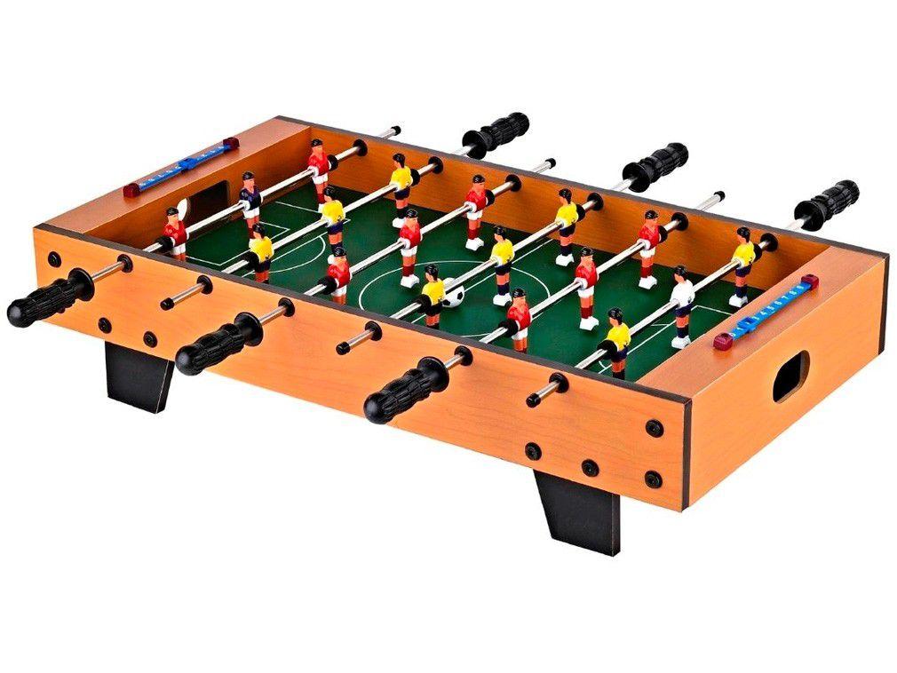 Mini Mesa de Pebolim Infantil Dm Toys - Totó Super Craque Master com 2 Bolinhas