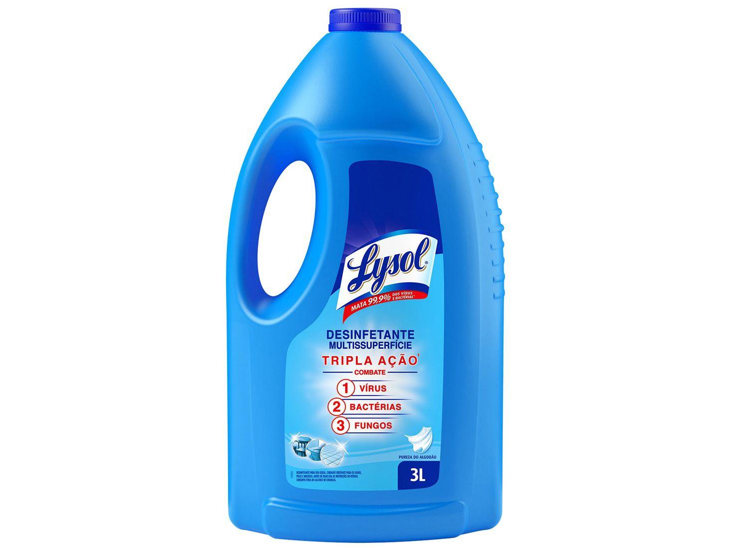 Desinfetante Lysol Pureza do Algodão 3L
