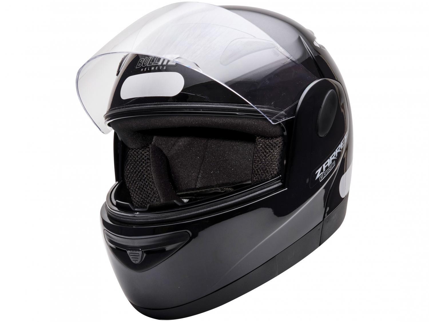 Capacete de Moto Fechado Taurus Zarref - V4 CLASSIC Preto Tamanho 56