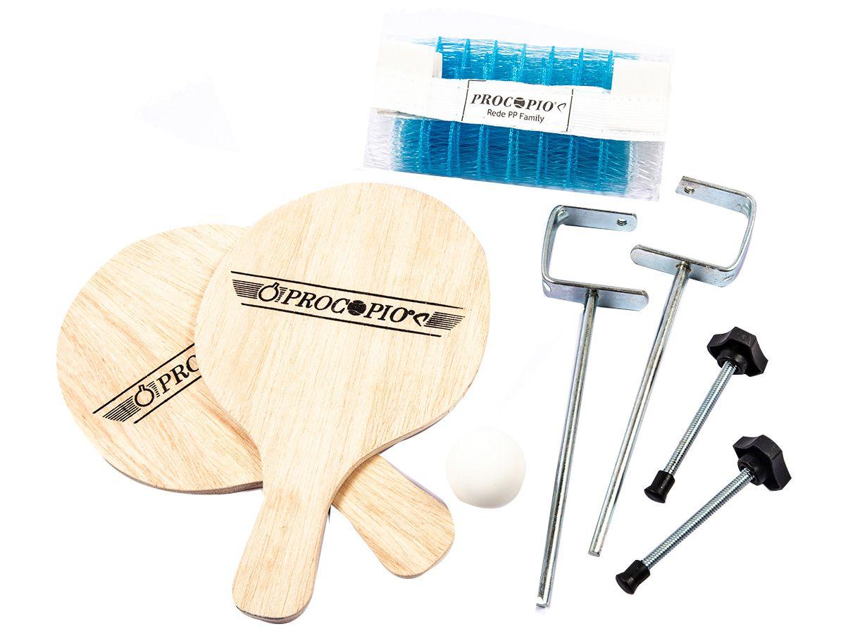 Kit Ping Pong/Tênis de Mesa Procópio 2004 - 6 Peças
