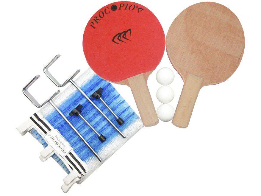 Kit Ping Pong/Tênis de Mesa Procópio 18213 - 8 Peças