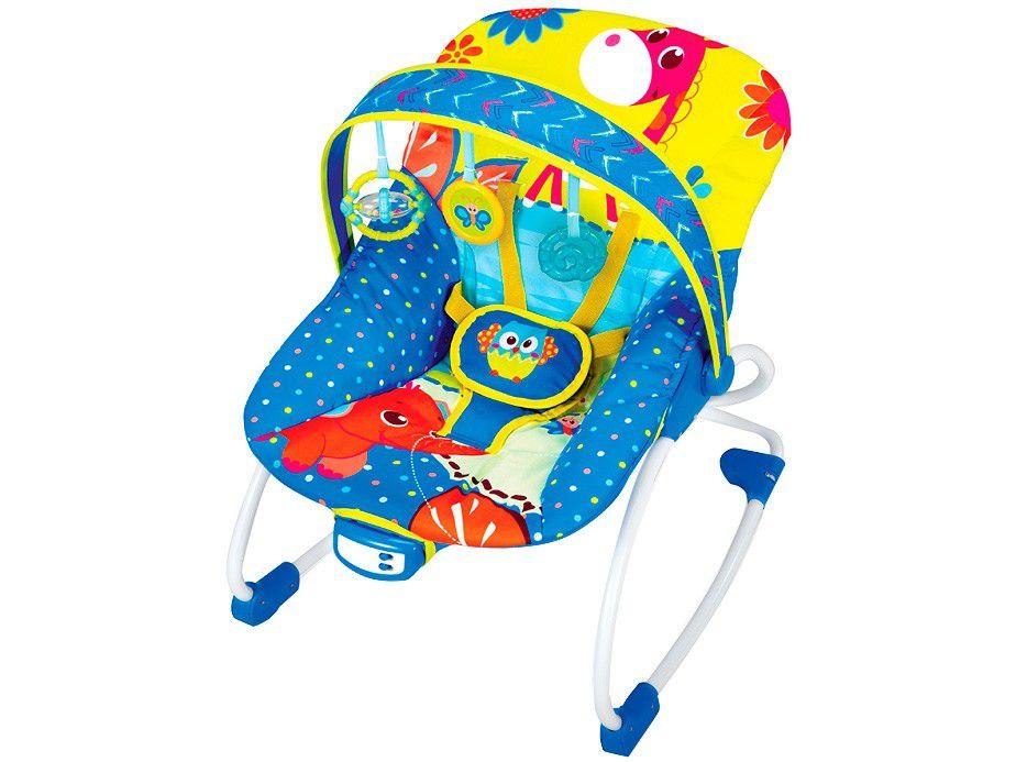 Cadeirinha de Descanso Mastela Reclinável - Vibratória com Móbile Rocker Coruja até 18kg