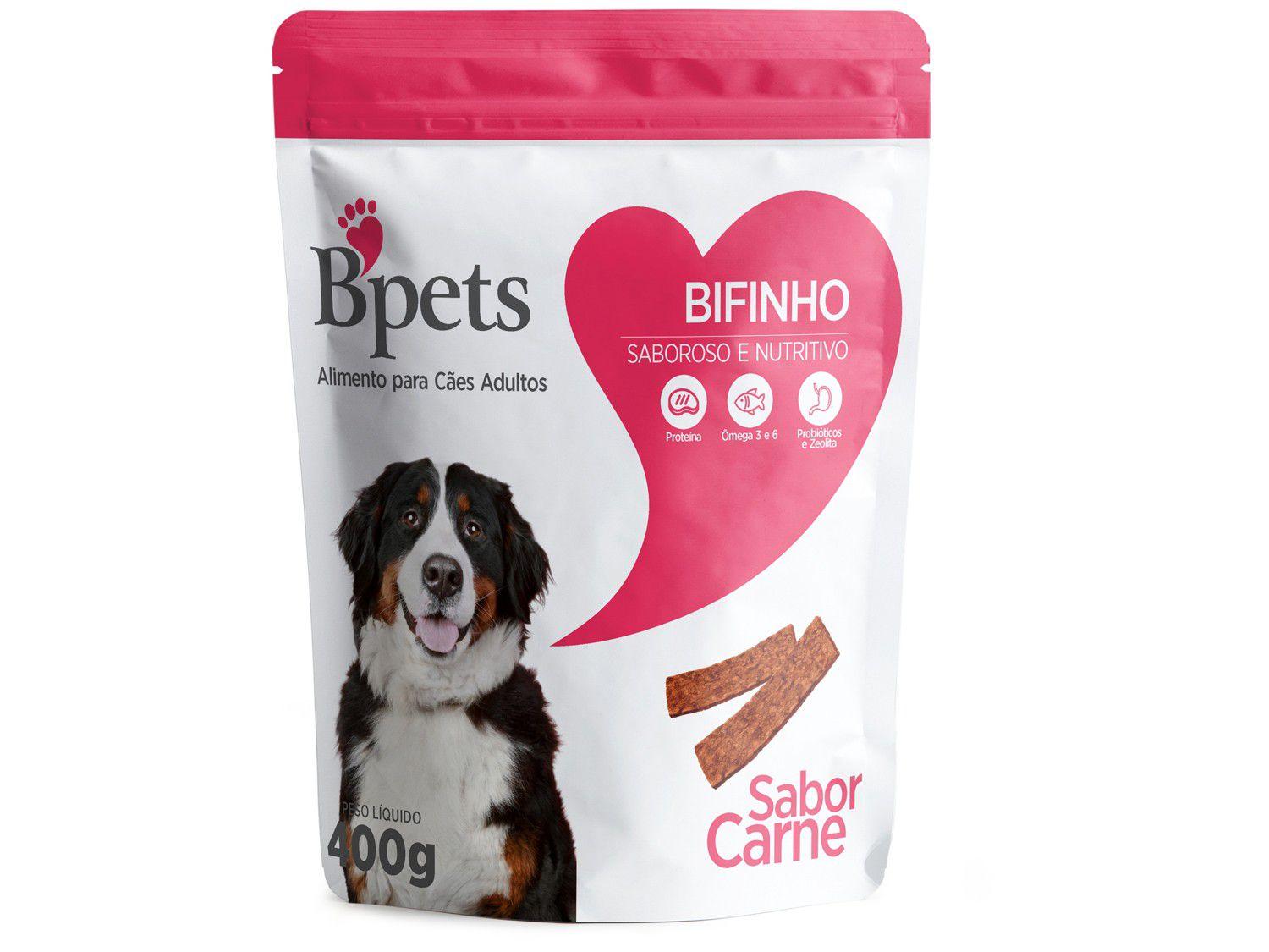 Bifinho para Cachorro Adulto Bpets Carne 400g