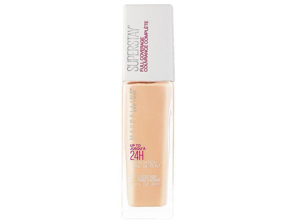 Base Maybelline Full Coverage SuperStay Líquida - 120 Classic Ivory 30ml