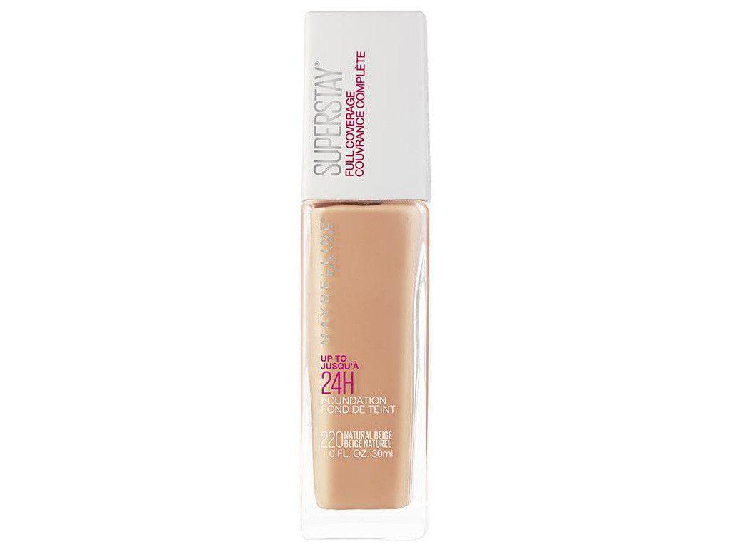 Base Maybelline Full Coverage SuperStay Líquida - 220 Natural Beige 30ml